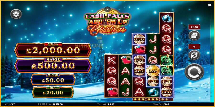 Cash Falls: Add Em Up Christmas màquina de joc per diners, imatge 3