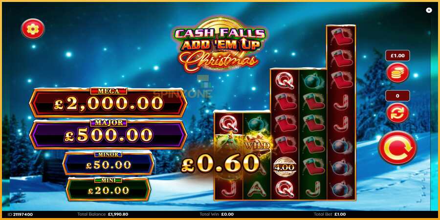 Cash Falls: Add Em Up Christmas màquina de joc per diners, imatge 5