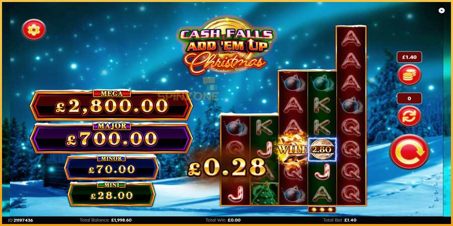 Cash Falls: Add Em Up Christmas màquina de joc per diners, imatge 6