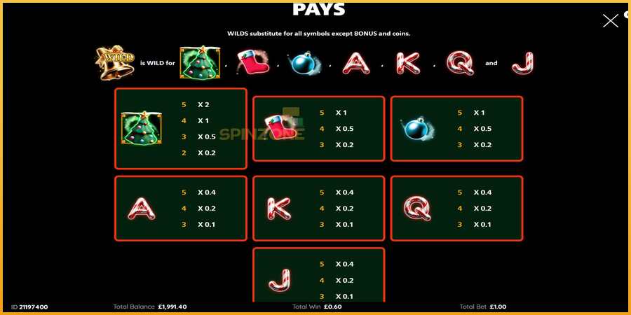 Cash Falls: Add Em Up Christmas màquina de joc per diners, imatge 7