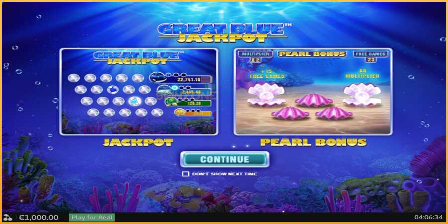 Great Blue Jackpot màquina de joc per diners, imatge 1