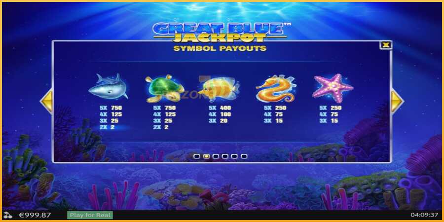 Great Blue Jackpot màquina de joc per diners, imatge 5