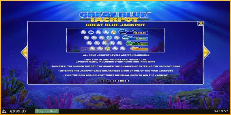 Great Blue Jackpot màquina de joc per diners, imatge 7